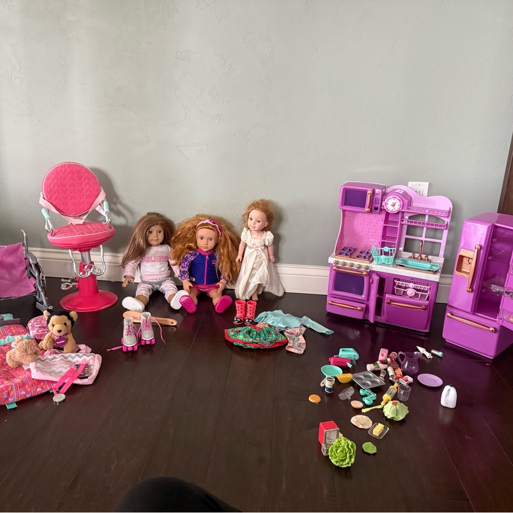 American Girl and Our Generation Doll Lot